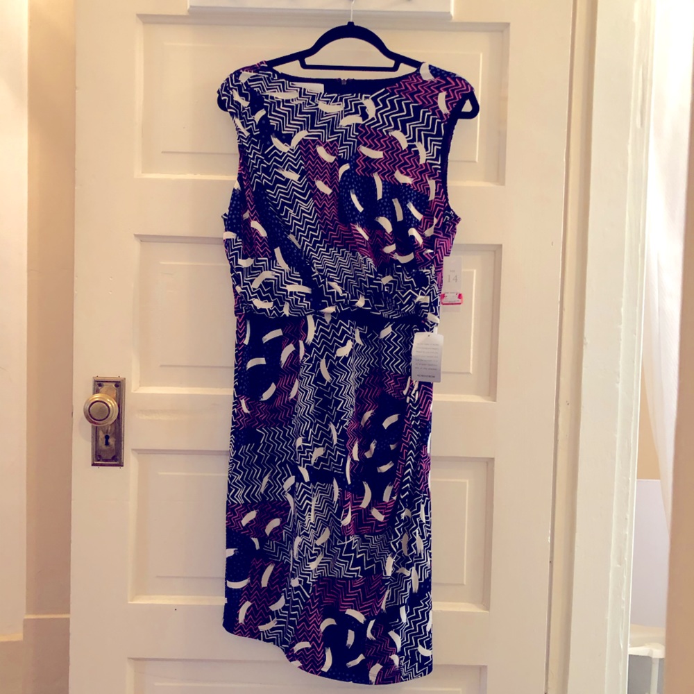 Donna Morgan sleeveless multicolor midnight dress